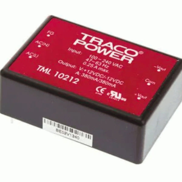 Traco Power 10A 2-Output AC-DC Power Module TML 10212