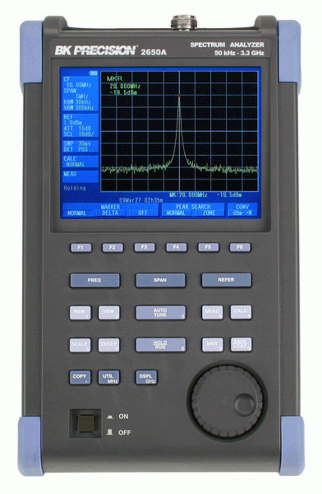 BK Precision 3.3 GHz Handheld Spectrum Analyzer 2650A