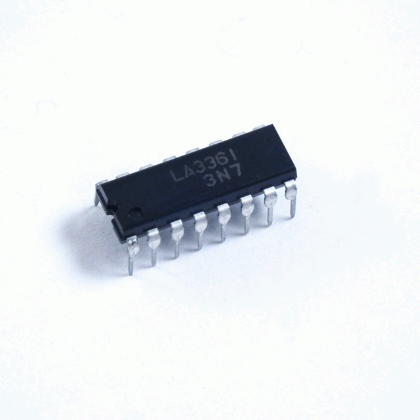 Sanyo 16-Pin DIP PLL FM Multiplex Stereo Demodulator IC LA3361