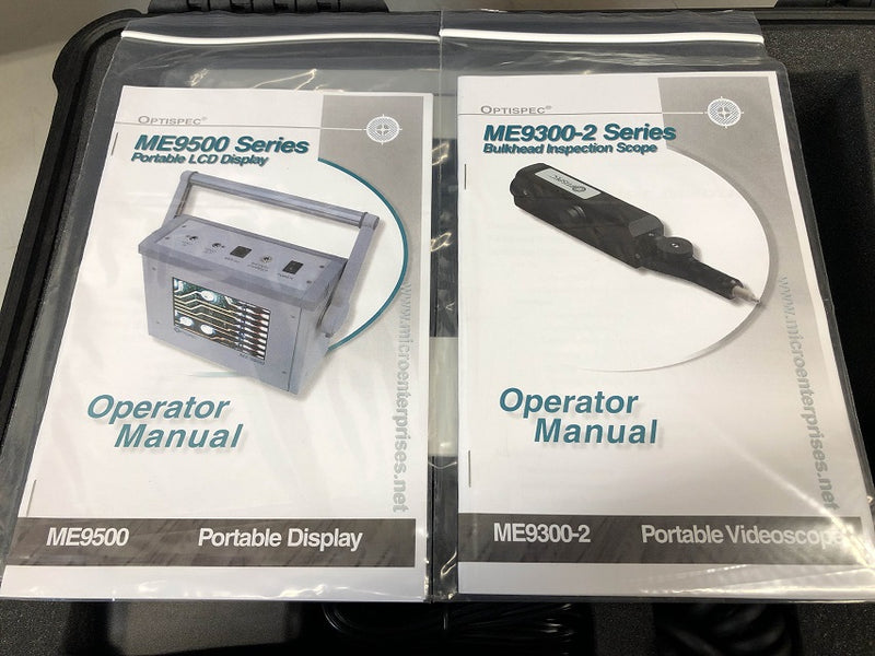 Optispec ME9500 Display & ME9300-2 Portable Videoscope Inspection / Cleaning Kit
