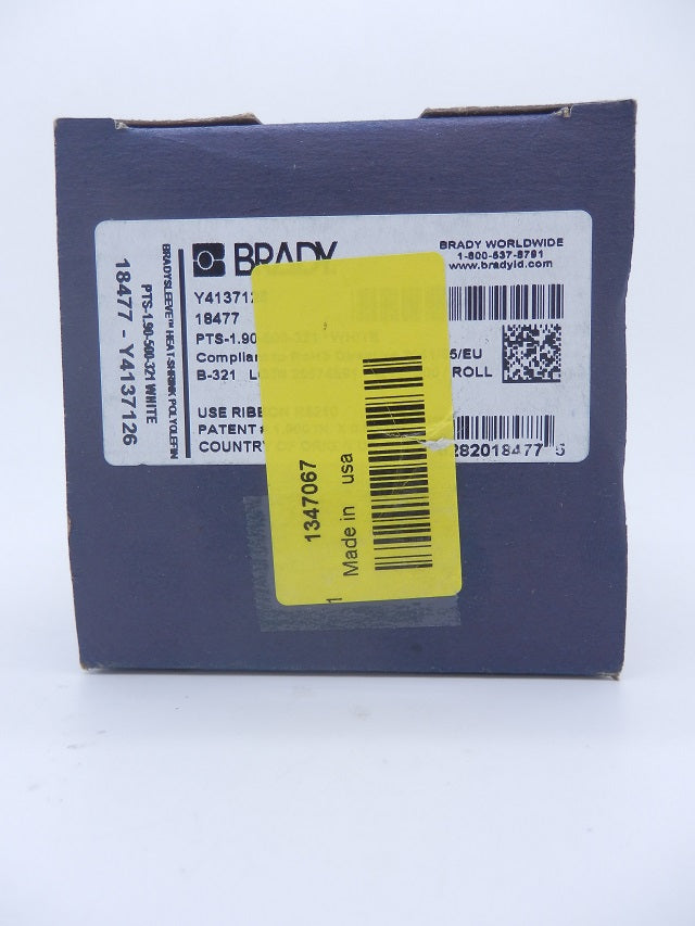 Brady PermaSleeve Cable Marker Heat Shrink Sleeve 500 / Roll PTS-1.90-500-321