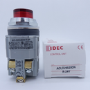 IDEC TWTD Series Red 30mm 2NO Extended Pushbutton Control Unit AOLD29920DN-R-24V