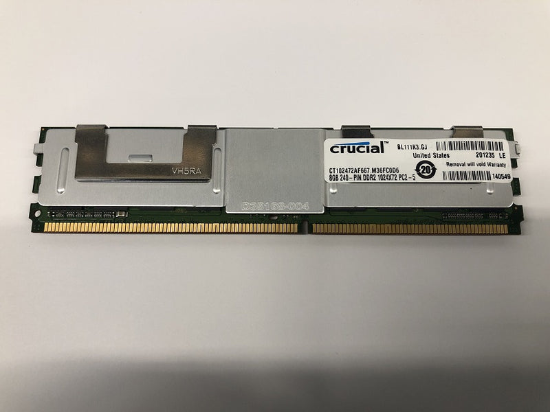 Crucial 8GB 240-Pin DDR2 1024X72 PC2-5 Memory Module CT102472AF667.M36FC0D6