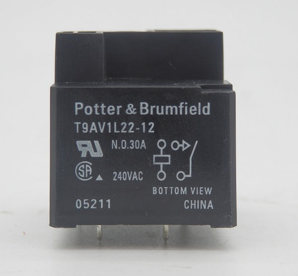 Potter & Brumfield T9A Series Power Relay 30A T9AV1L22-12