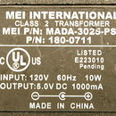 MEI AC Adapter for Palm M130 & M500 Model: PLM05A-050 PN: 180-0711B