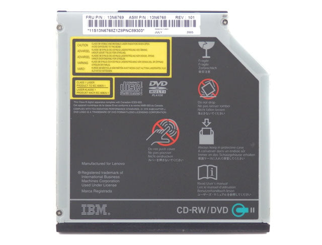 IBM Lenovo ThinkPad CD-RW / DVD Combo FRU 13N6769